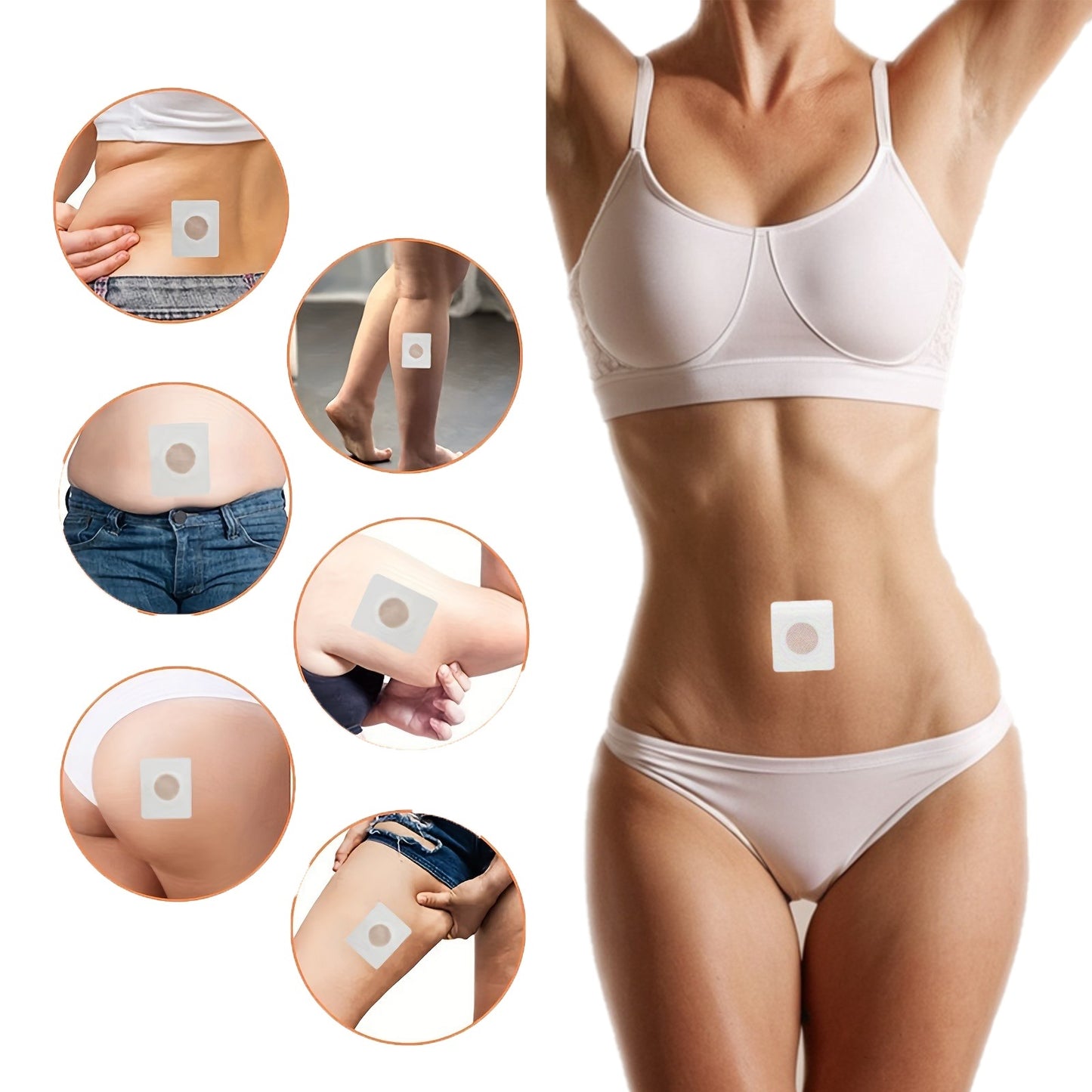 Navel Belly Button Slimming Patch | Abdomen Magnetic Detox Stickers